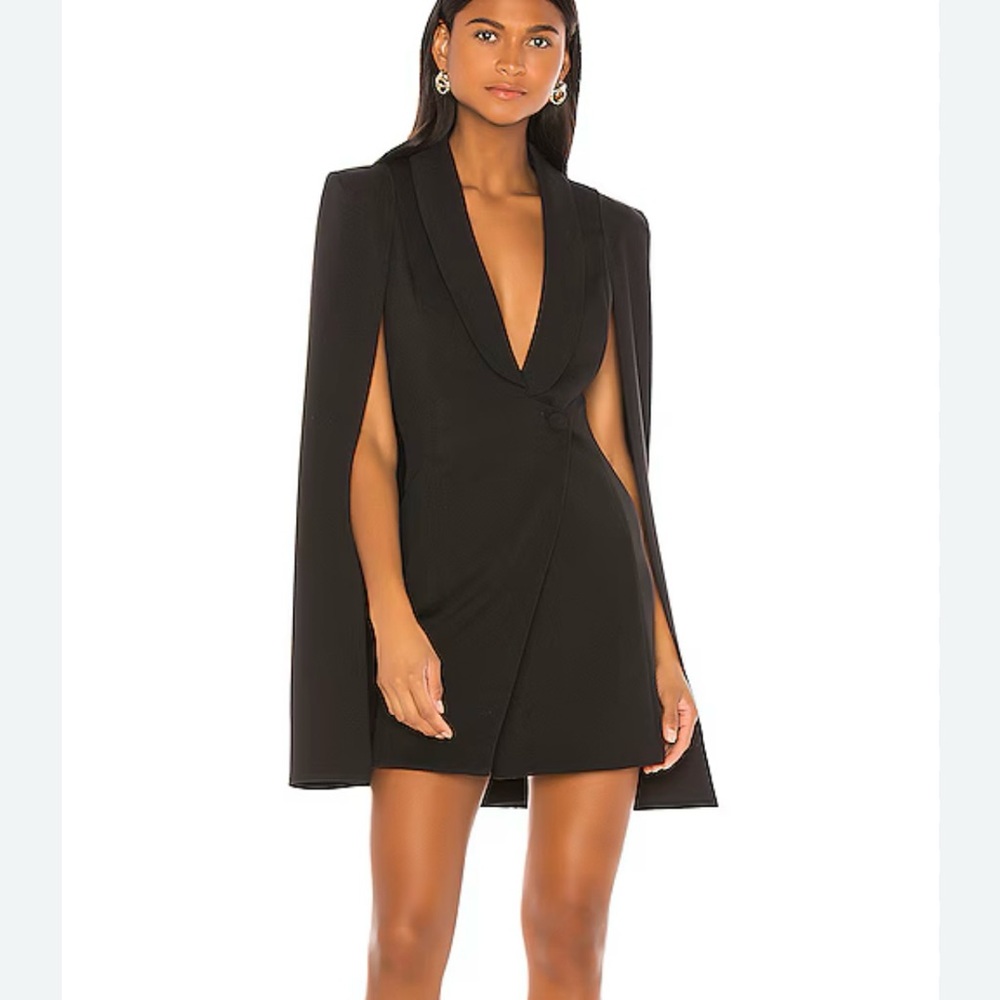 Katie May boss lady mini cape dress